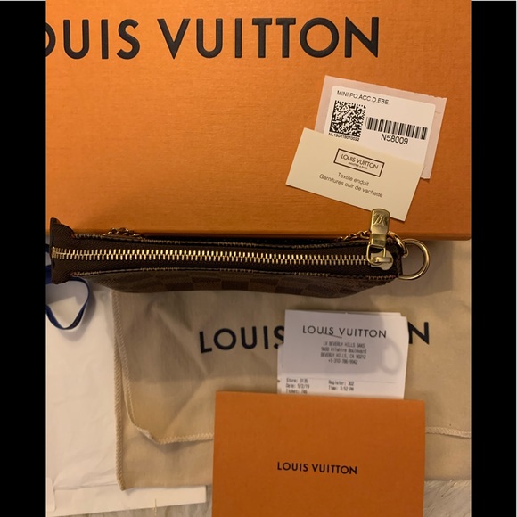 🤩 Louis Vuitton Mini Pochette Bag Pouch Wallet 👜 - Picture 5 of 8